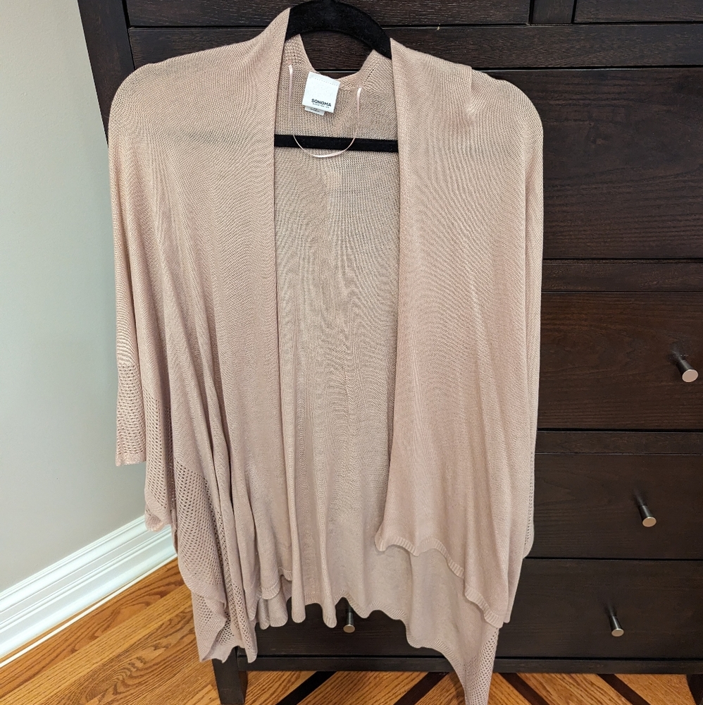 Gray-Pink Poncho